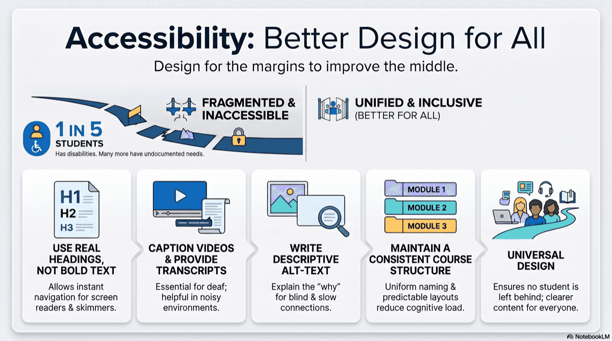 How to Create Accessible Course Materials in Higher Education