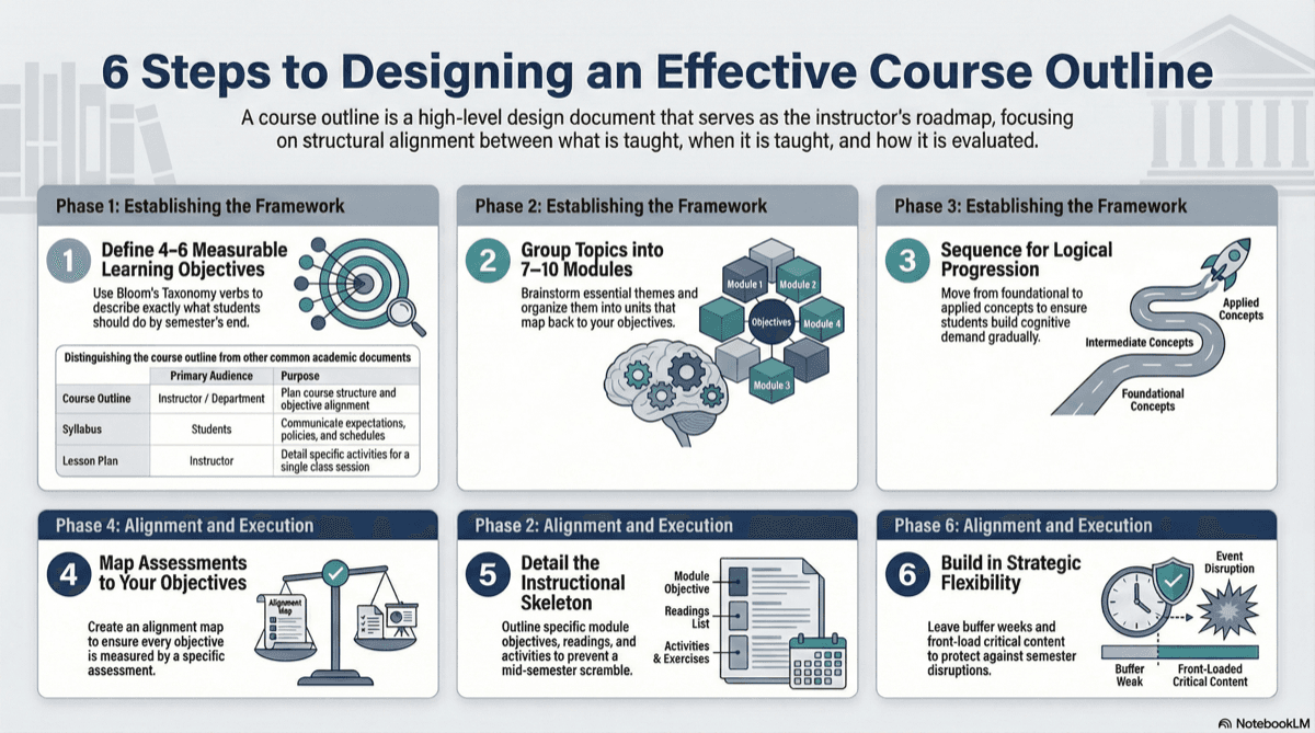 How to Create a Course Outline in Higher Education