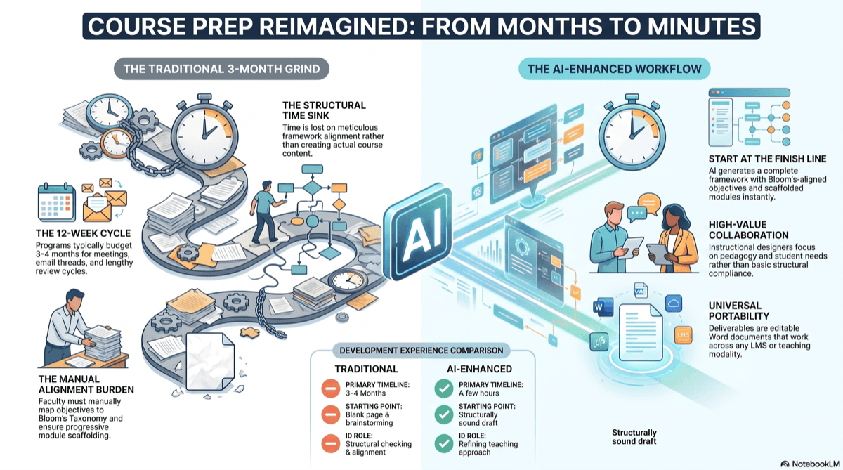 Fall Course Prep: It Takes Three Months to Build a Course. What If the Hard Part Was Already Done?