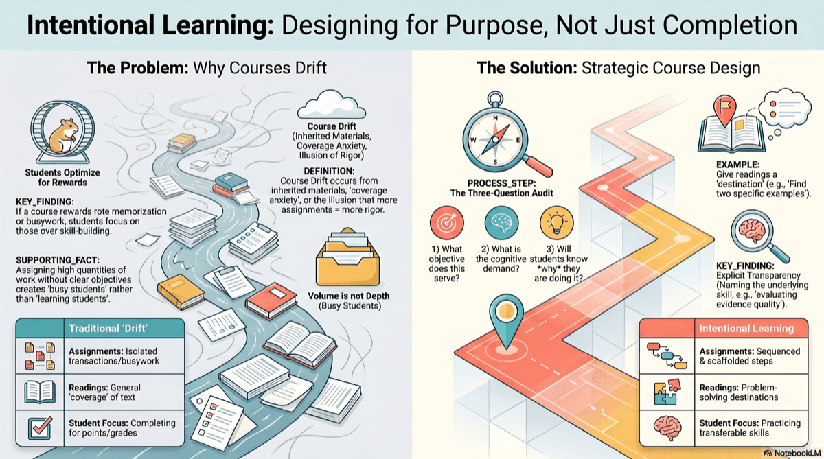 Intentional Learning: How to Design Courses That Make Students Think