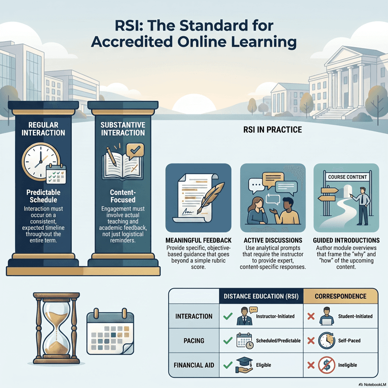 Regular and Substantive Interaction: The Federal Requirement Most Course Design Tools Ignore